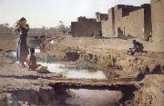 Gustave Guillaumet La Seguia,Near Biskra China oil painting reproduction